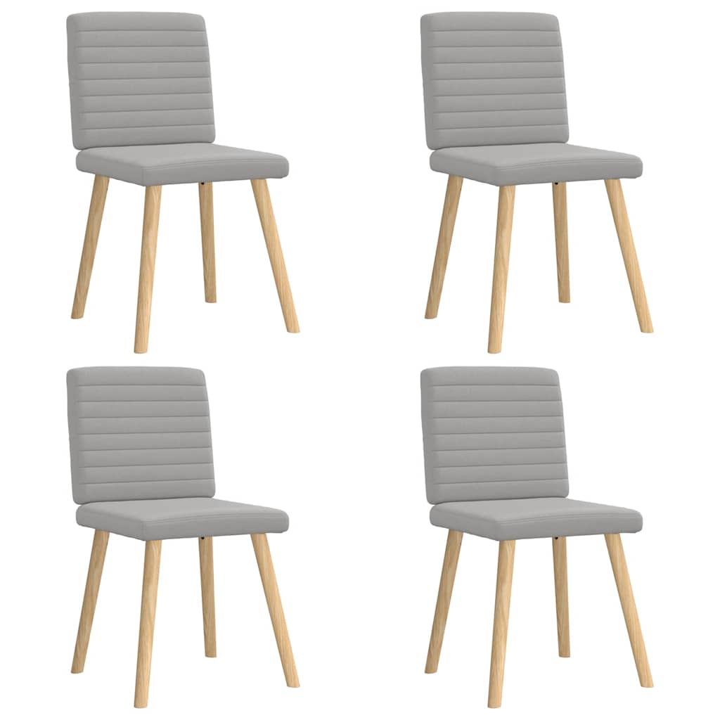 Spisestuestole 4 stk Cloud Grey Stof