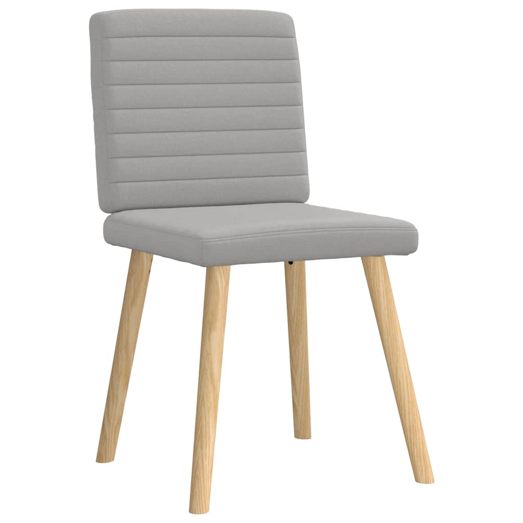 Spisestuestole 4 stk Cloud Grey Stof