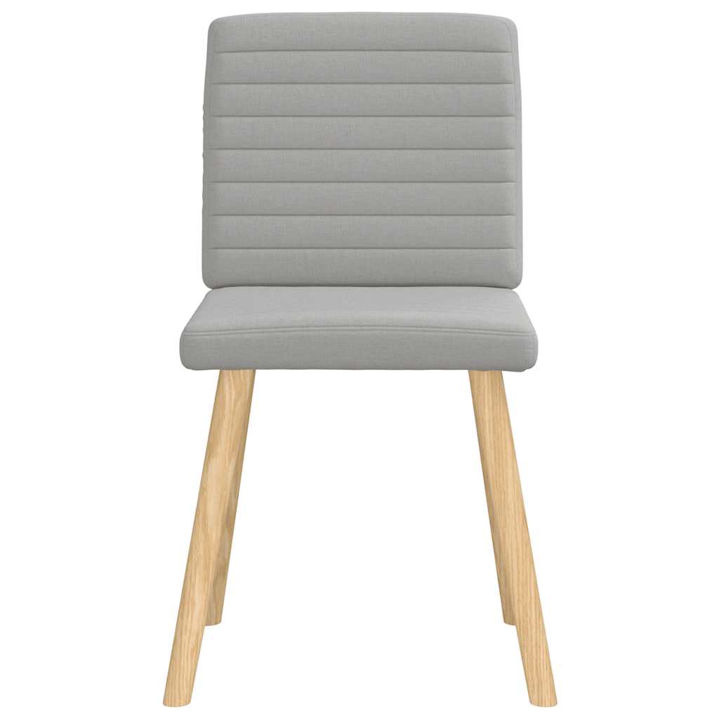 Spisestuestole 4 stk Cloud Grey Stof