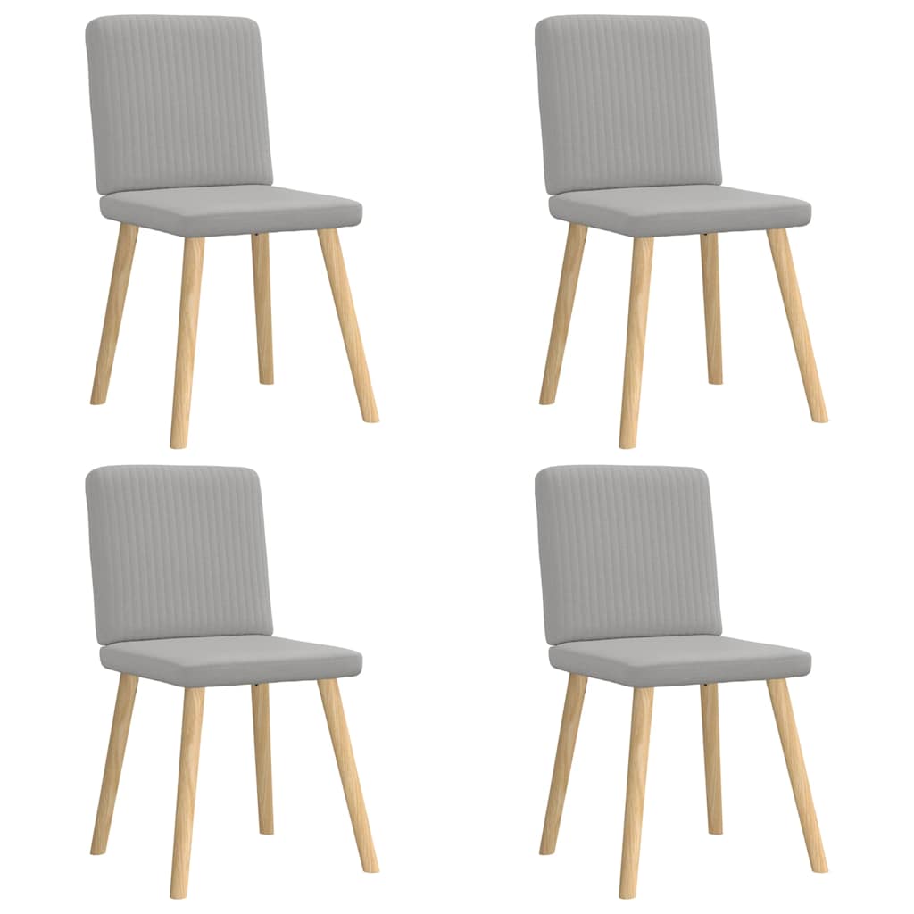 Spisestuestole 4 stk Cloud Grey Stof