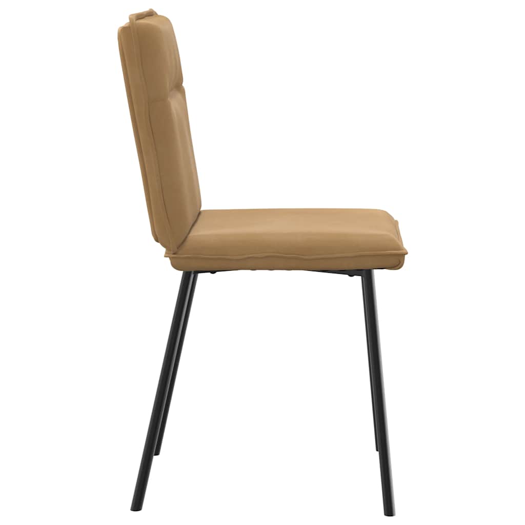 Spisestuestole 4 stk Brown Velvet