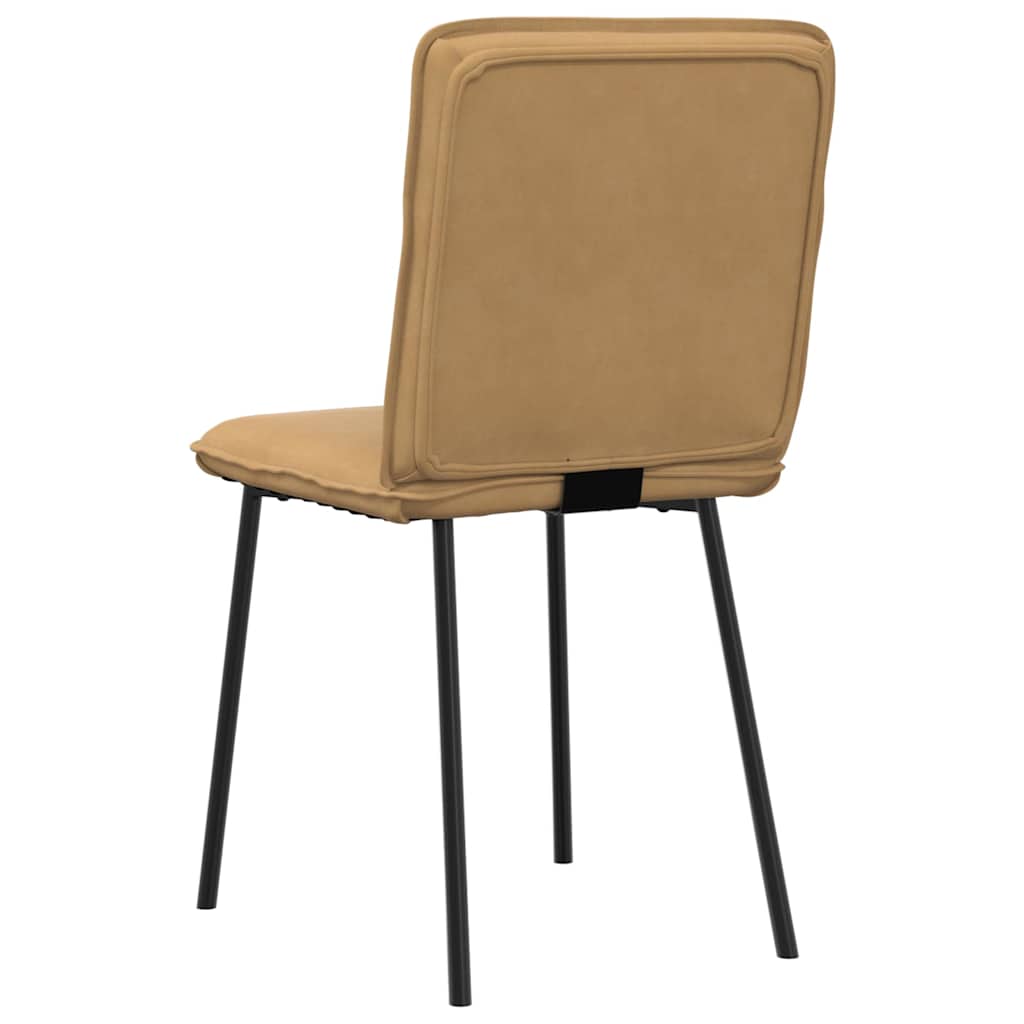 Spisestuestole 4 stk Brown Velvet