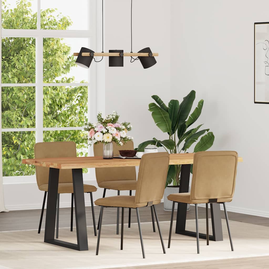 Spisestuestole 4 stk Brown Velvet