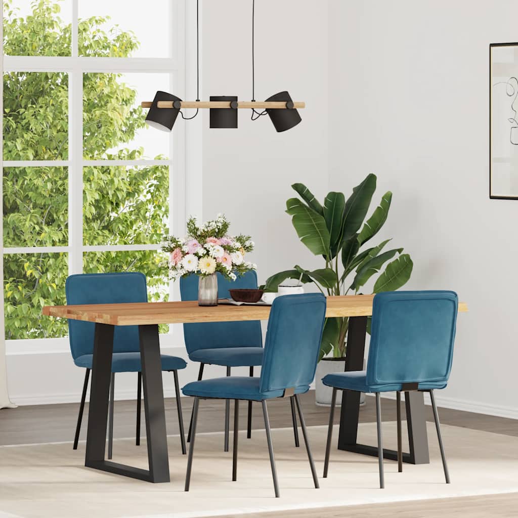 Spisestuestole 4 stk. Blue Velvet