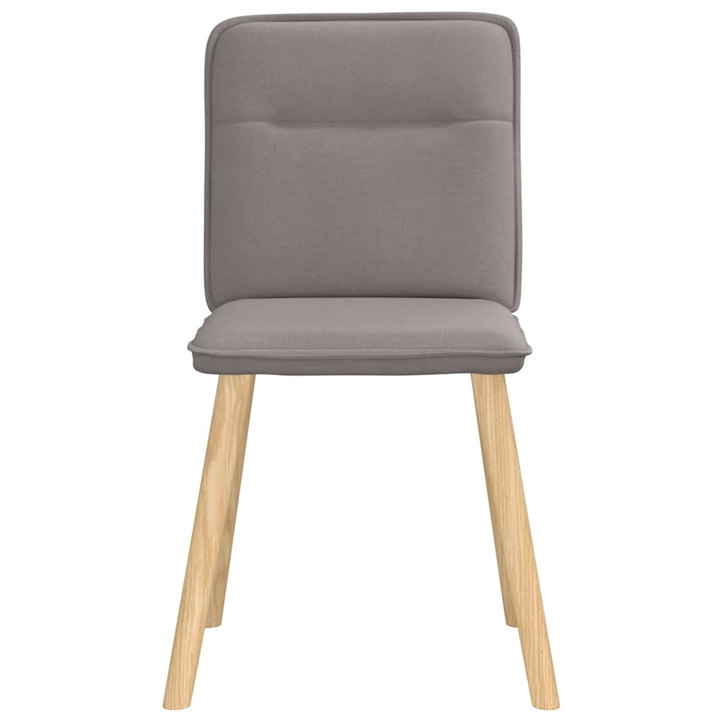 Spisestuestole 4 stk Taupe Stof