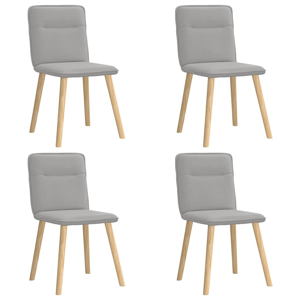 Spisestuestole 4 stk Cloud Grey Stof