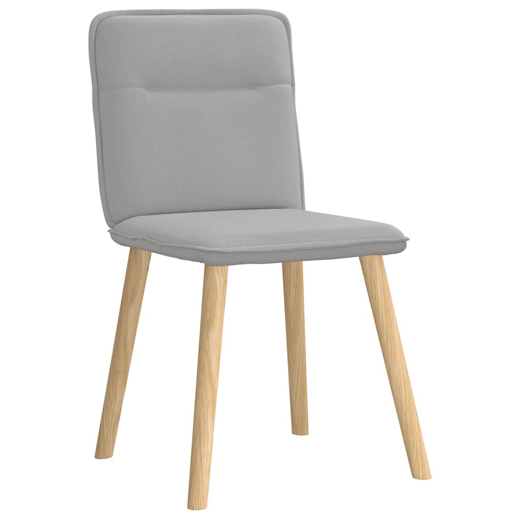 Spisestuestole 4 stk Cloud Grey Stof