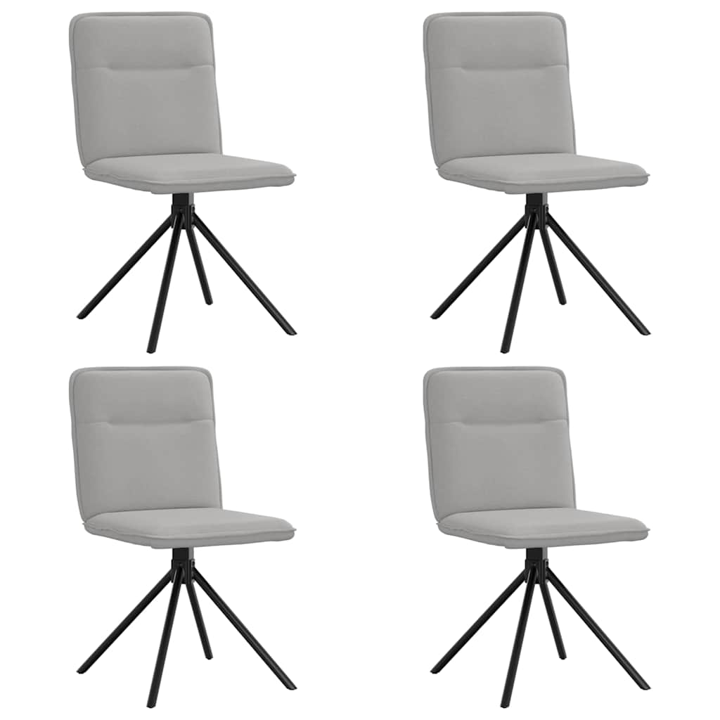 Spisestuestole 4 stk Cloud Grey Stof