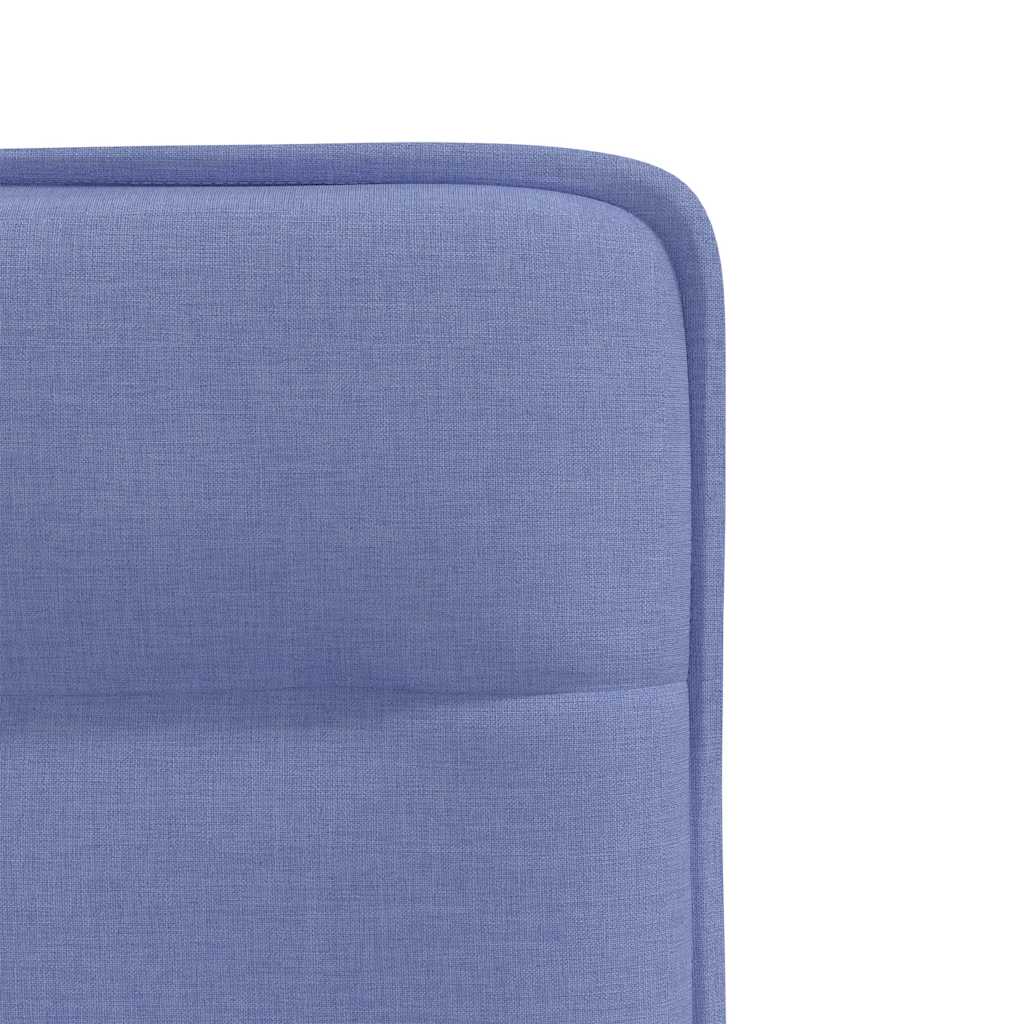 Spisestuestole 4 stk Denim Blå Stof