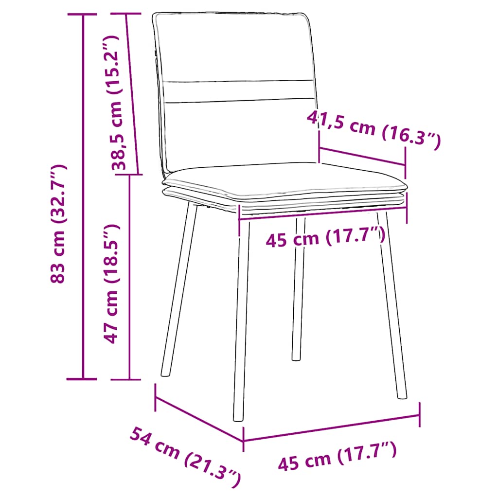 Spisestuestole 4 stk