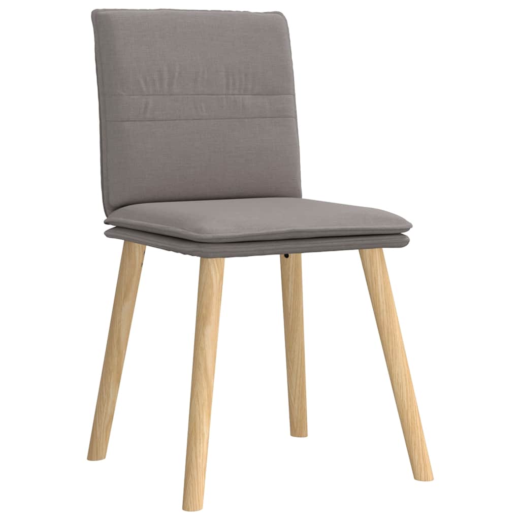 Spisestuestole 4 stk Taupe Stof
