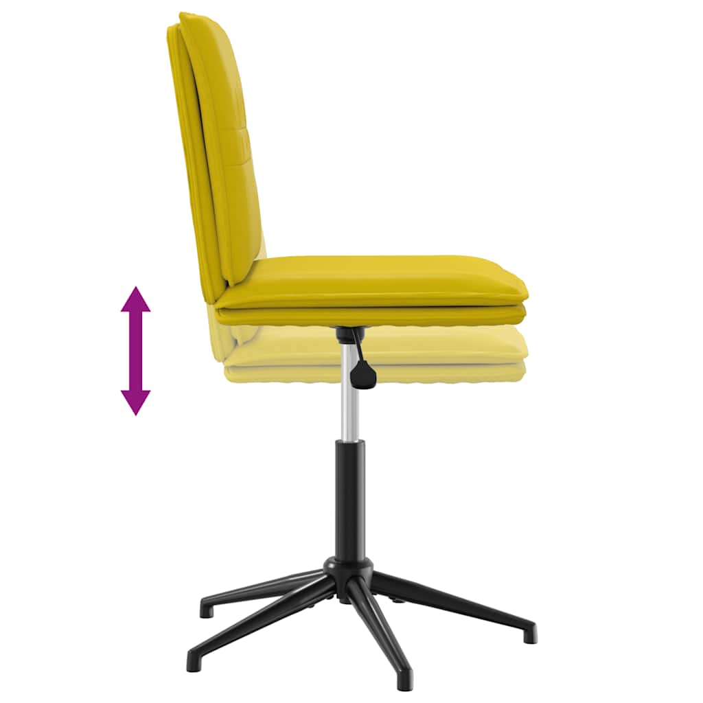 Spisestuestole 2 stk. Yellow Velvet