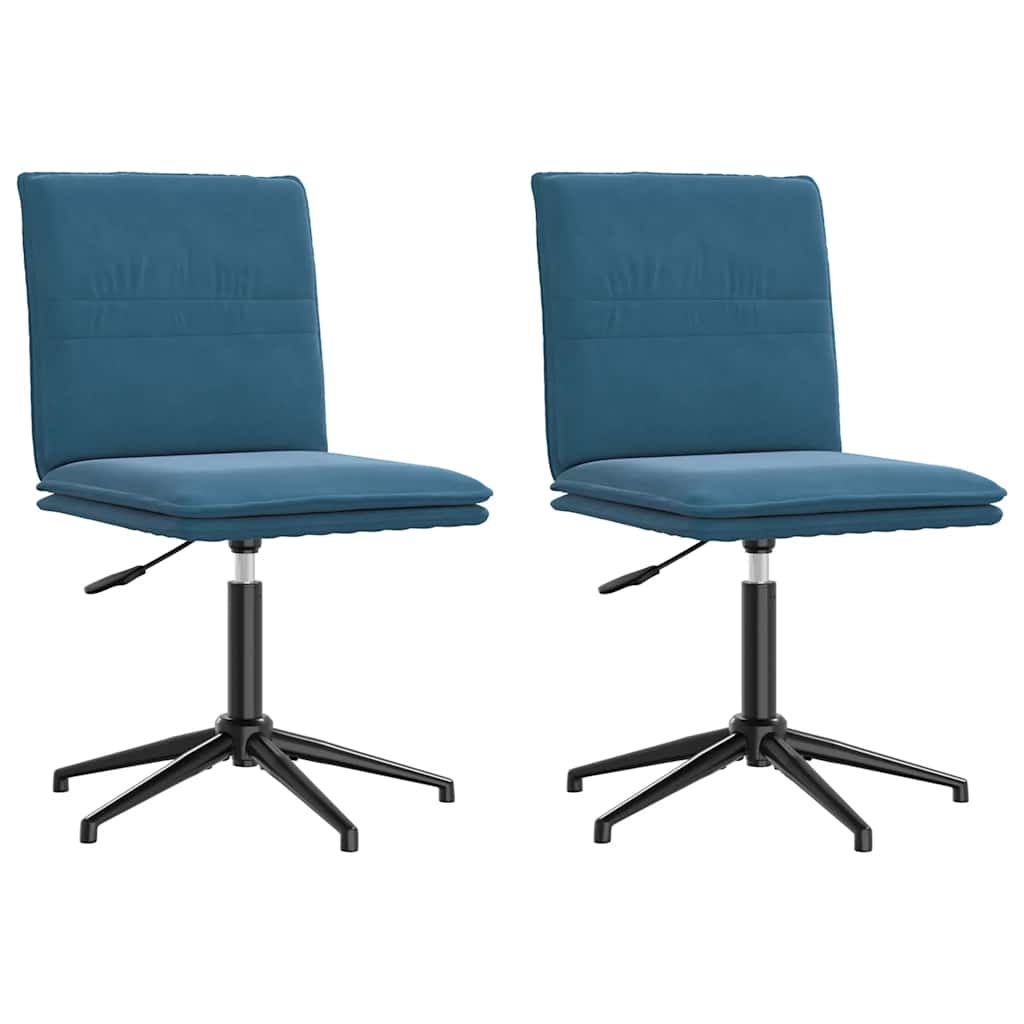 Spisestuestole 2 stk. Blue Velvet