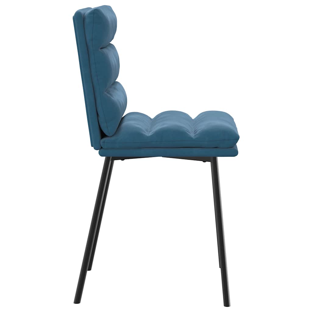 Spisestuestole 4 stk. Blue Velvet