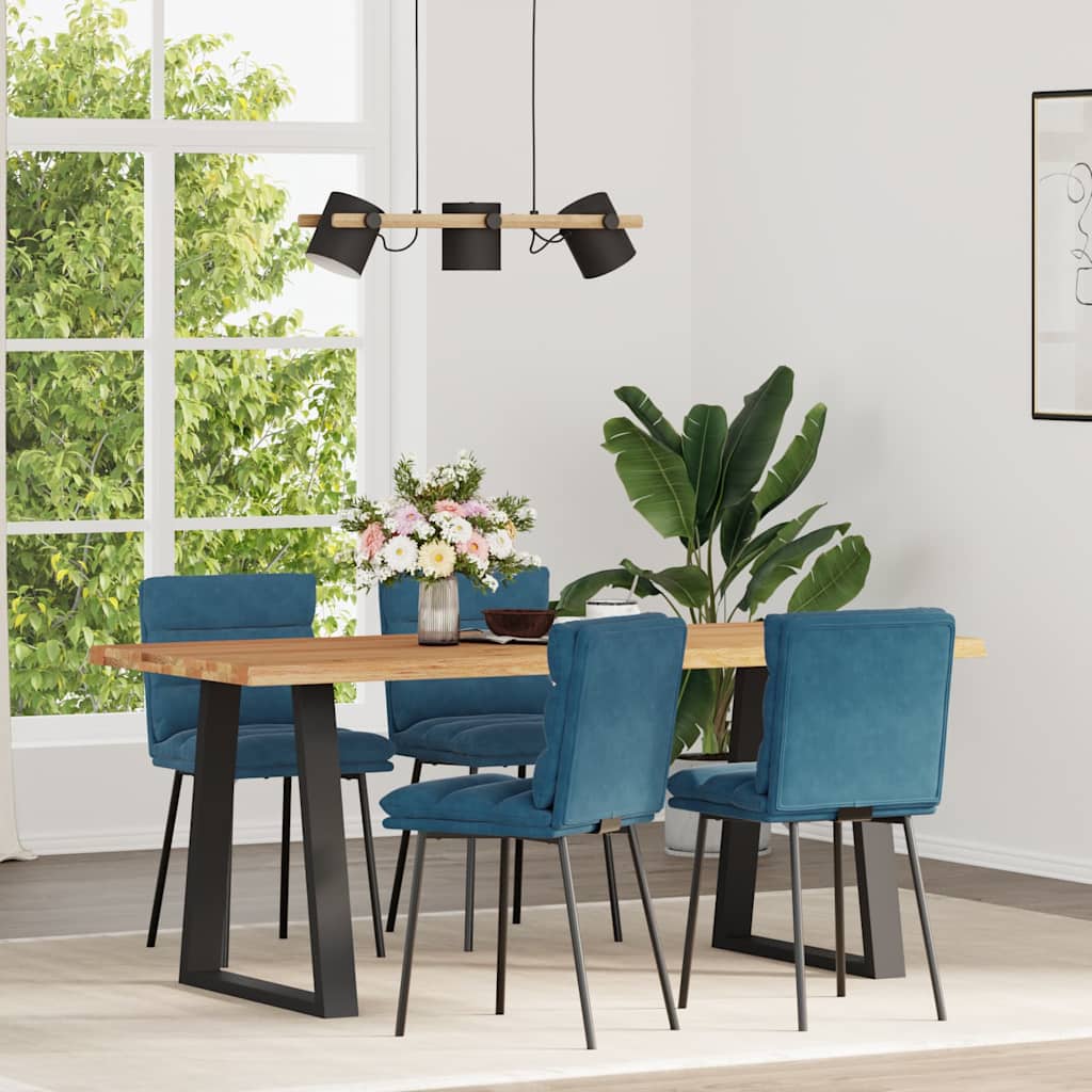 Spisestuestole 4 stk. Blue Velvet