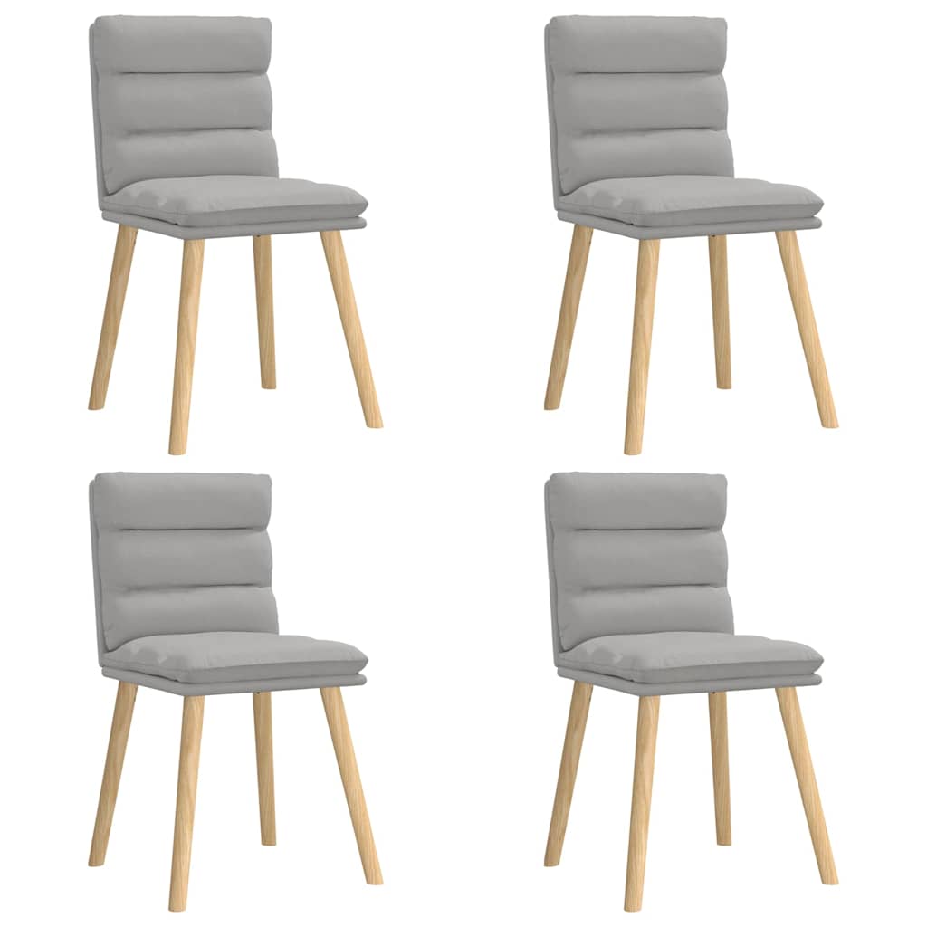 Spisestuestole 4 stk Cloud Grey Stof