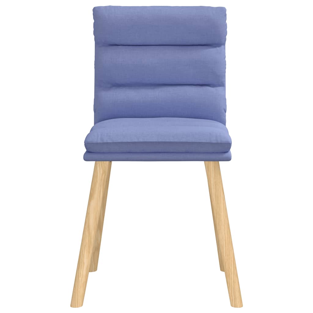 Spisestuestole 4 stk Denim Blå Stof