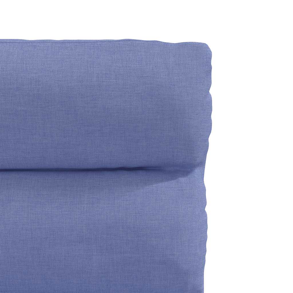 Spisestuestole 4 stk Denim Blå Stof