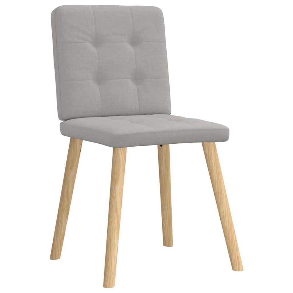 Spisestuestole 6 stk Cloud Grey Stof