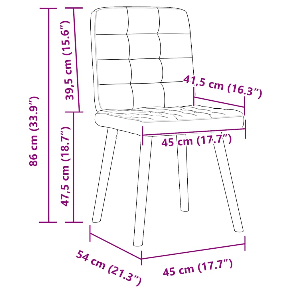 Spisestuestole 6 stk