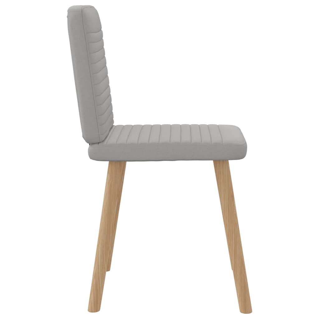 Spisestuestole 6 stk Cloud Grey Stof
