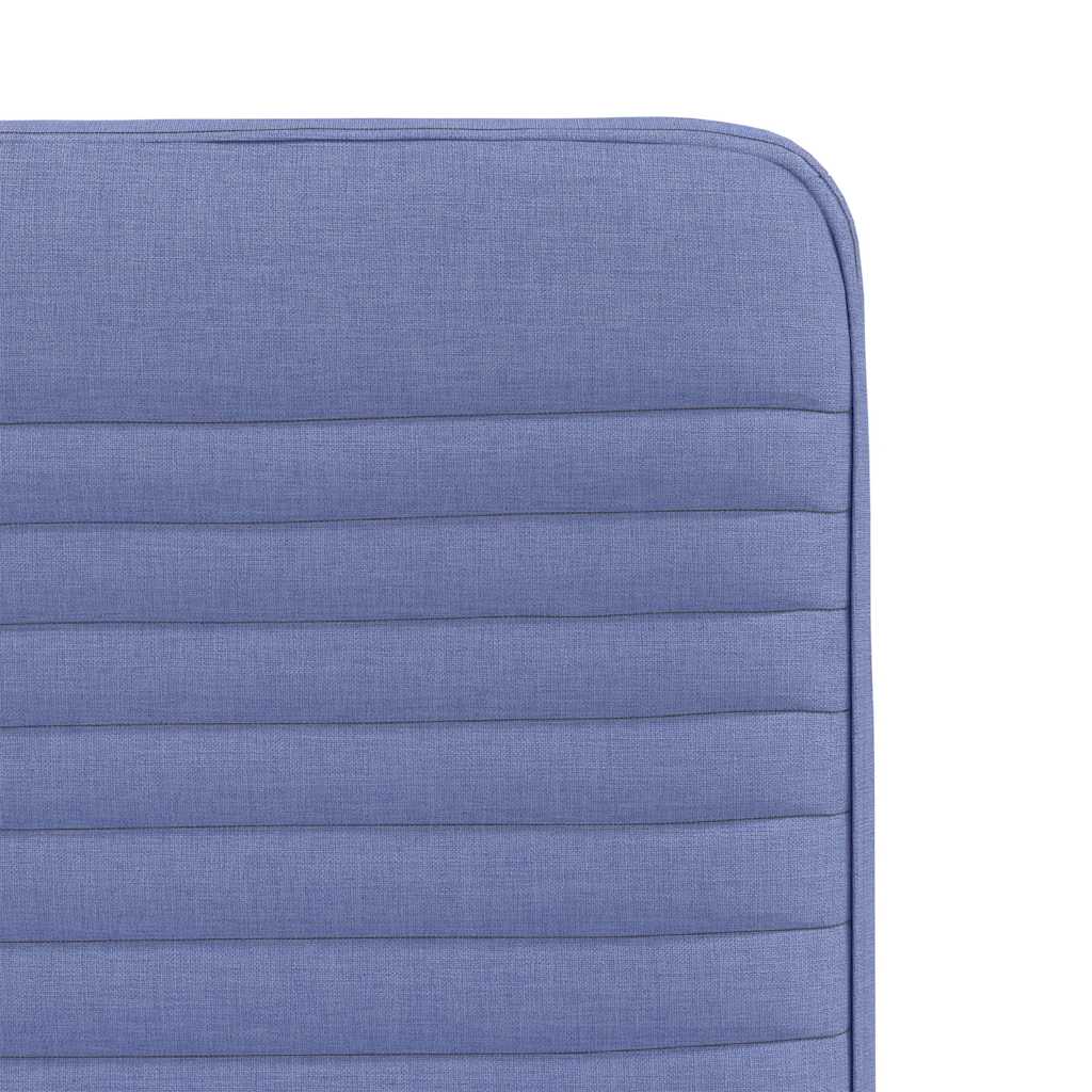 Spisestuestole 6 stk Denim Blå Stof