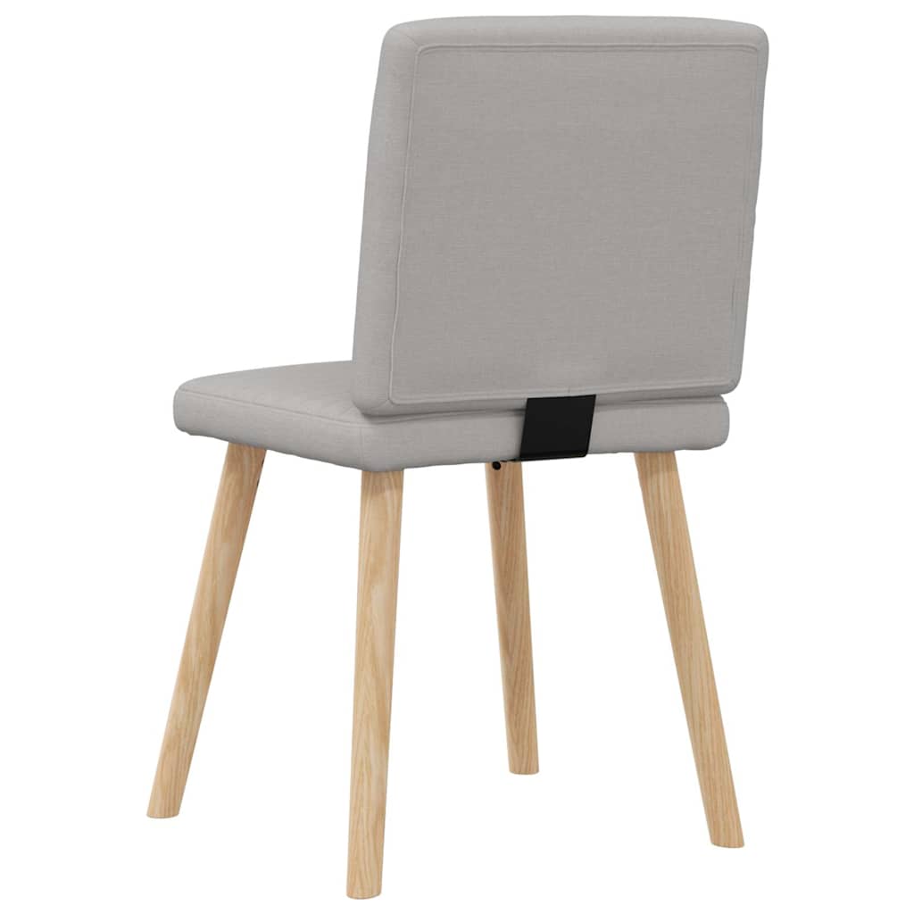 Spisestuestole 6 stk Cloud Grey Stof