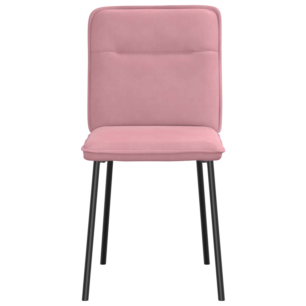 Spisestuestole 6 stk. Pink Velvet