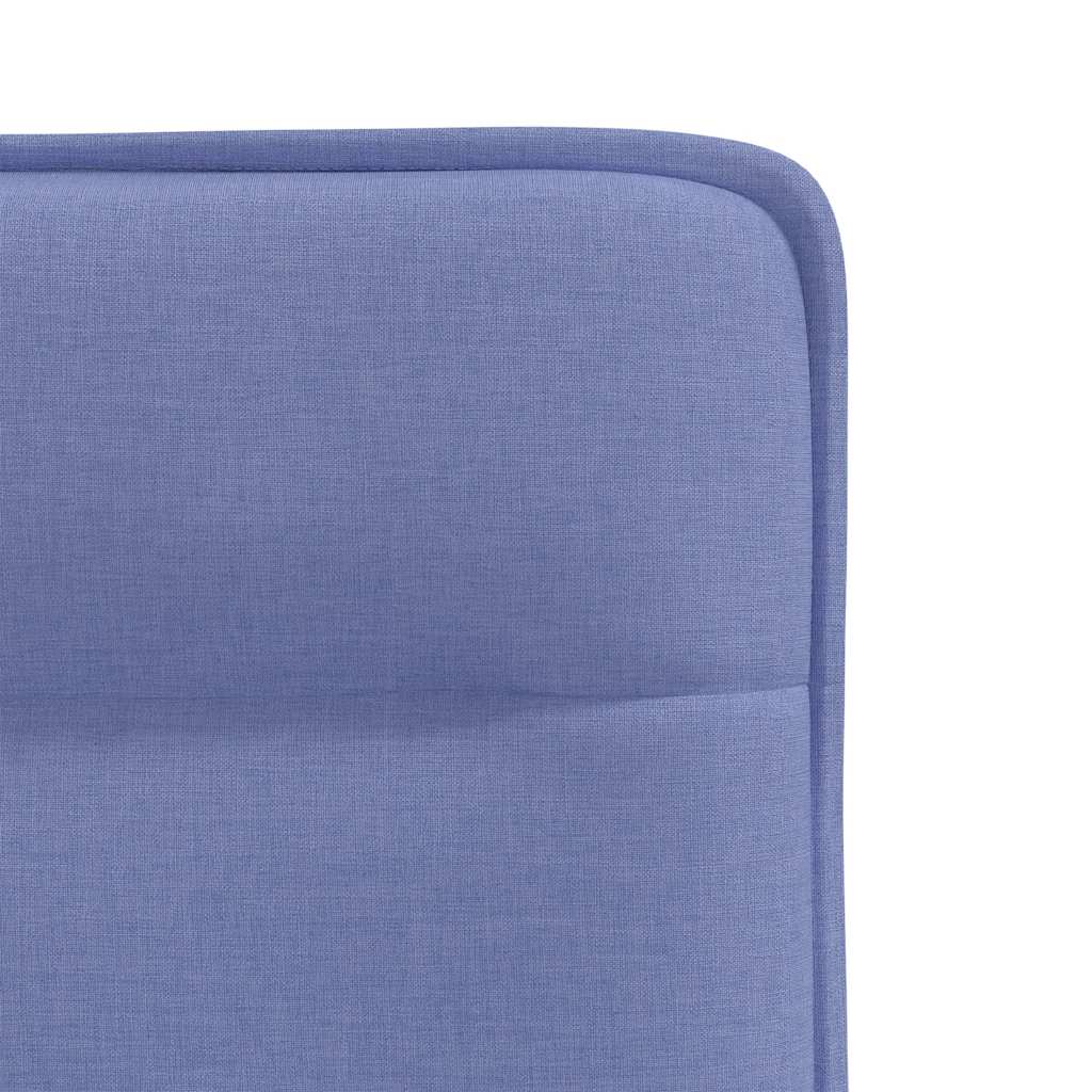 Spisestuestole 6 stk Denim Blå Stof