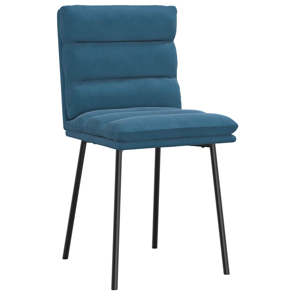 Spisestuestole 6 stk. Blue Velvet