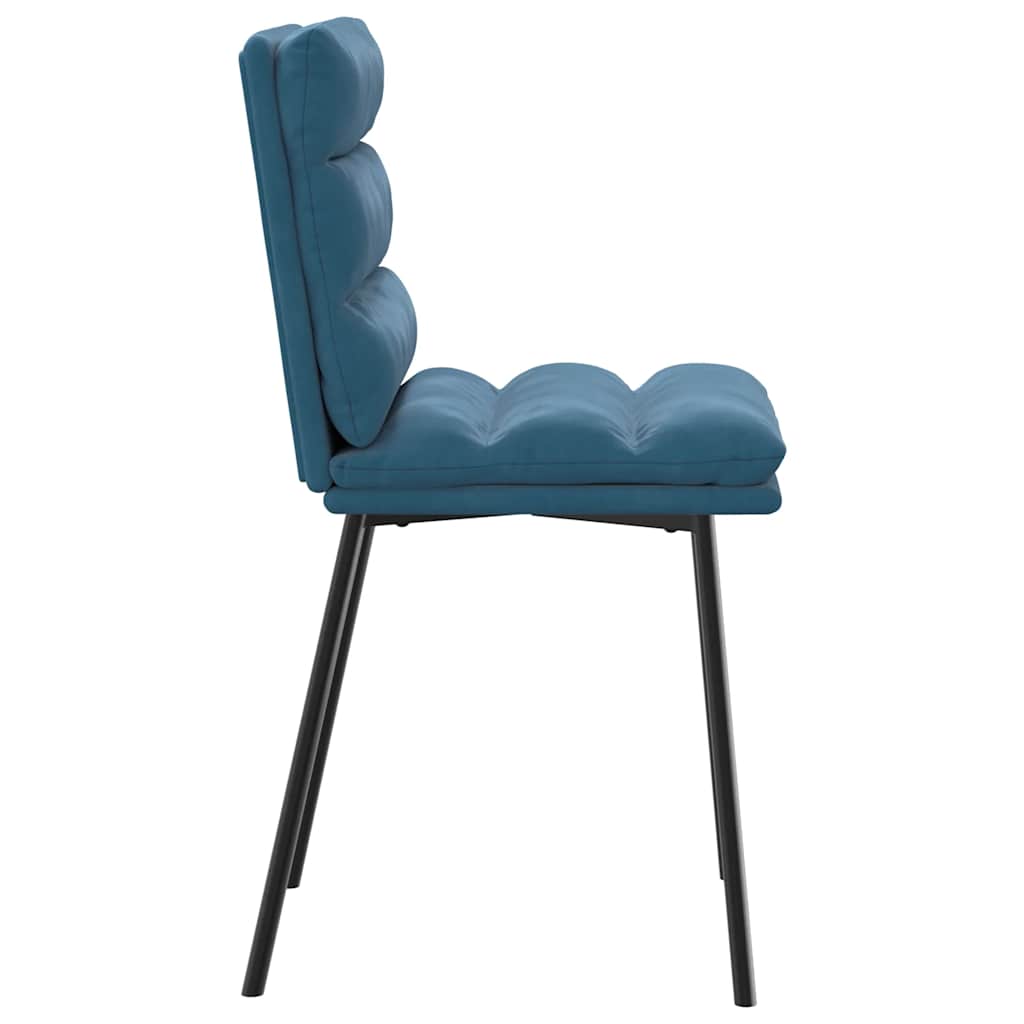 Spisestuestole 6 stk. Blue Velvet