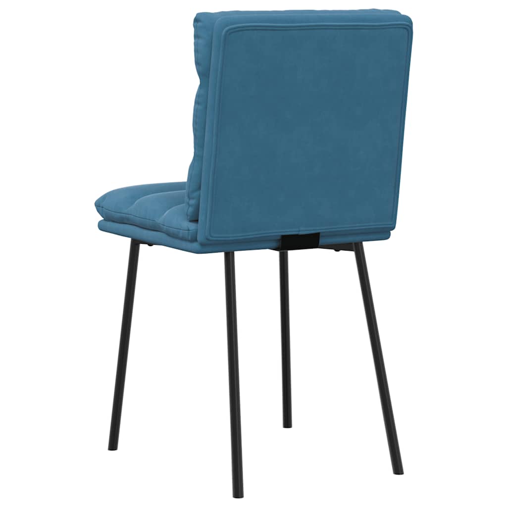 Spisestuestole 6 stk. Blue Velvet