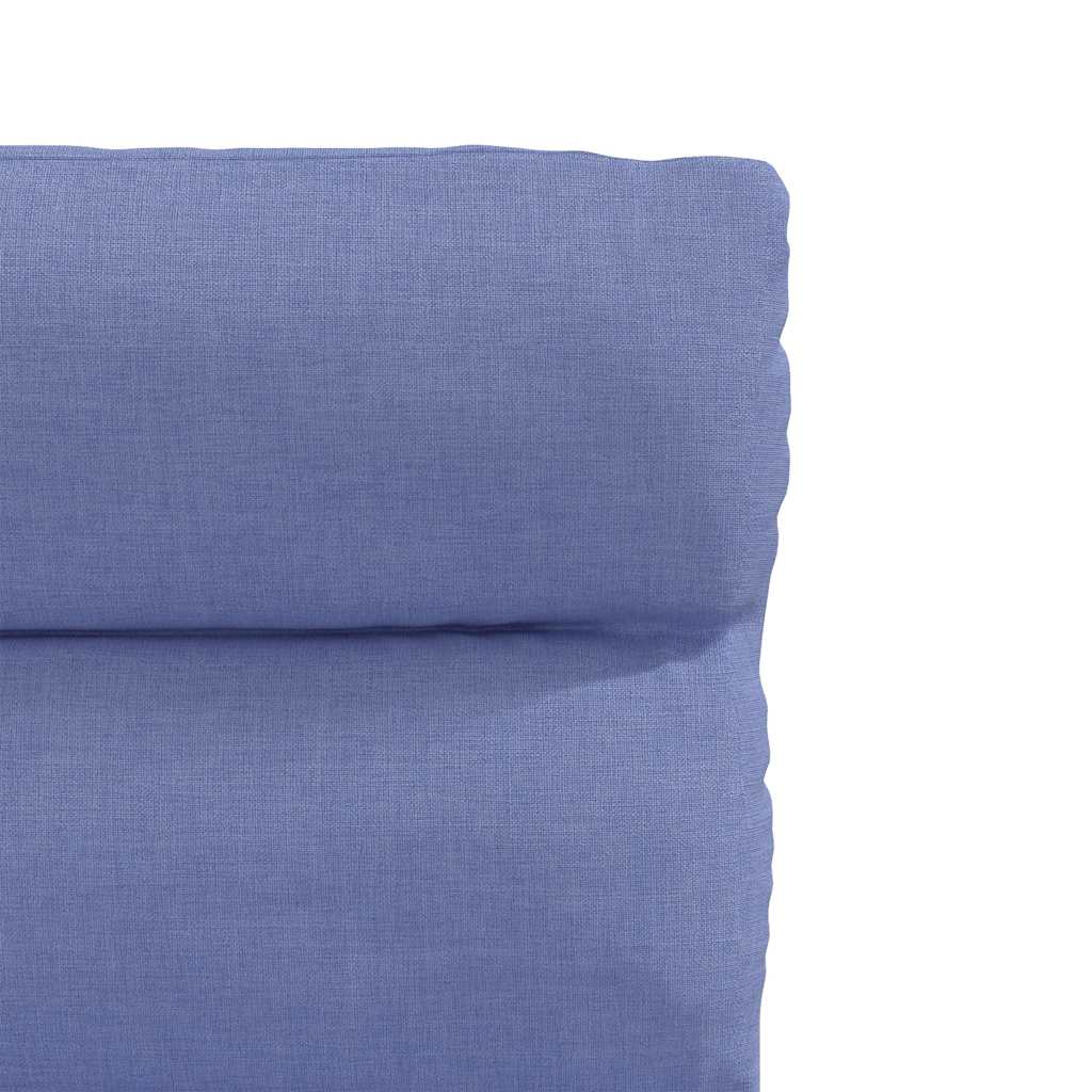 Spisestuestole 6 stk Denim Blå Stof
