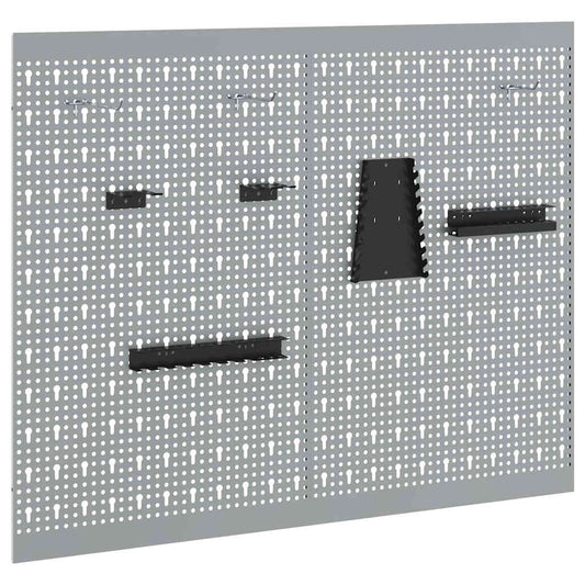 Aufbewahrungsbank 2 pcs Grau 100 x 1 x 80 cm