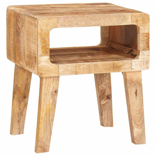 Beistelltische mit Regal 40 x 32 x 46 cm Massivholz Mango
