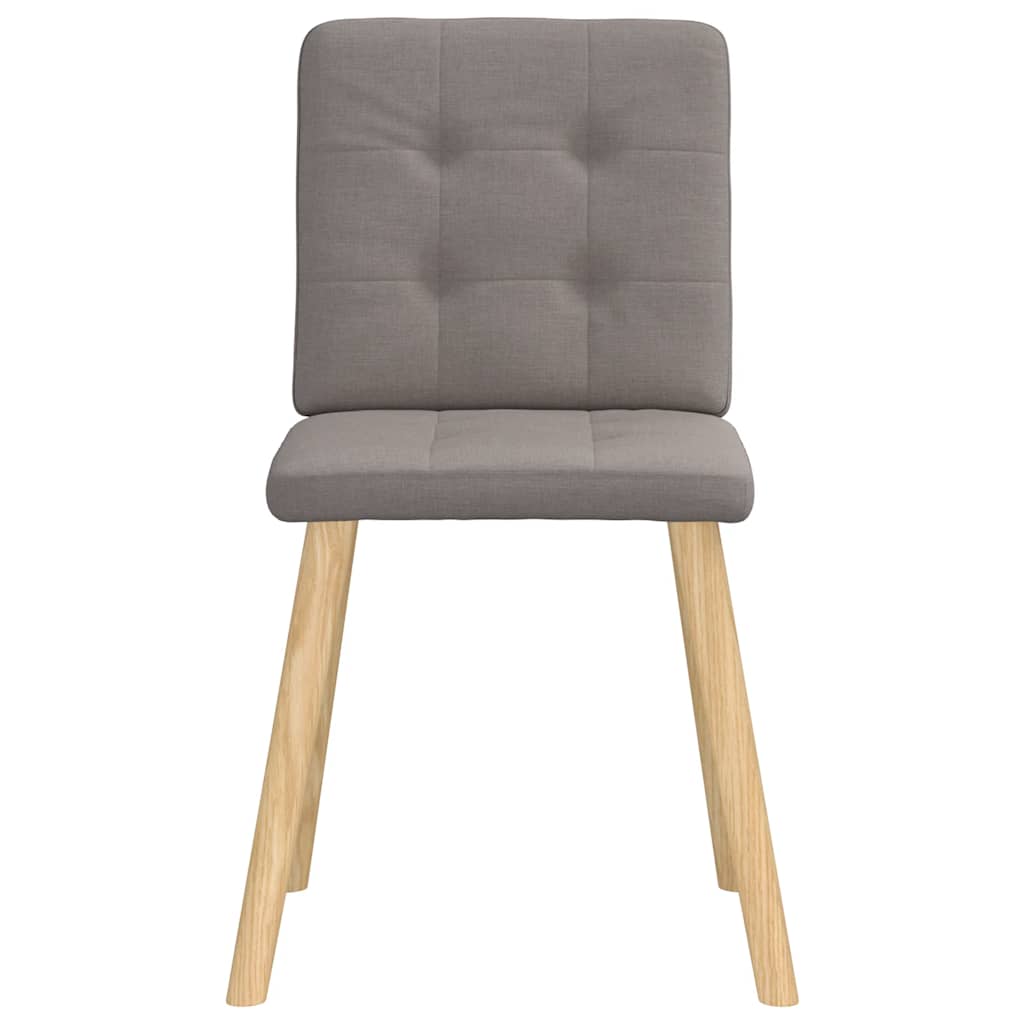 Spisestuestole 2 stk Taupe Stof