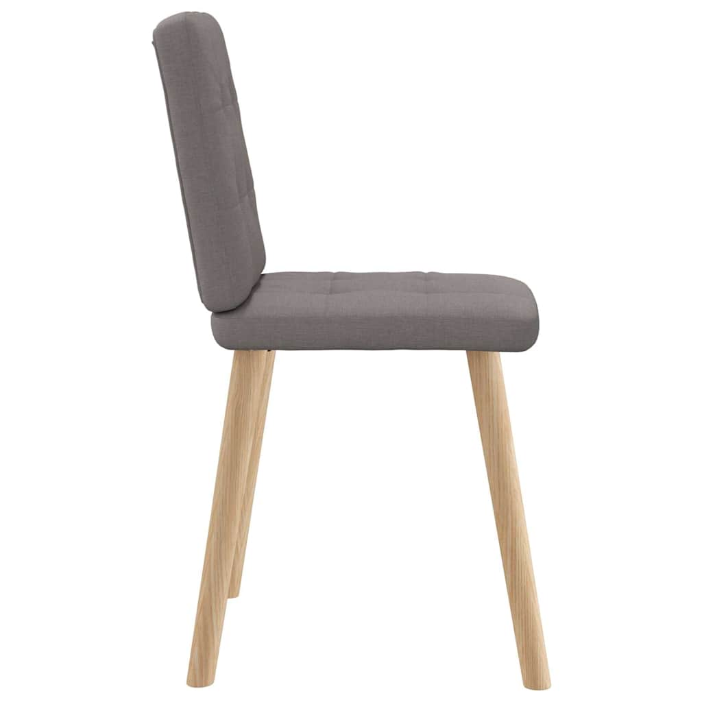 Spisestuestole 2 stk Taupe Stof