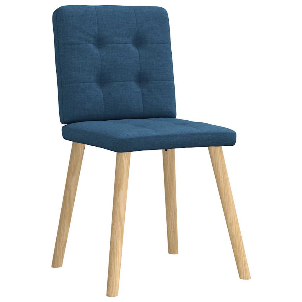 Spisestuestole 2 stk. Blåt stof