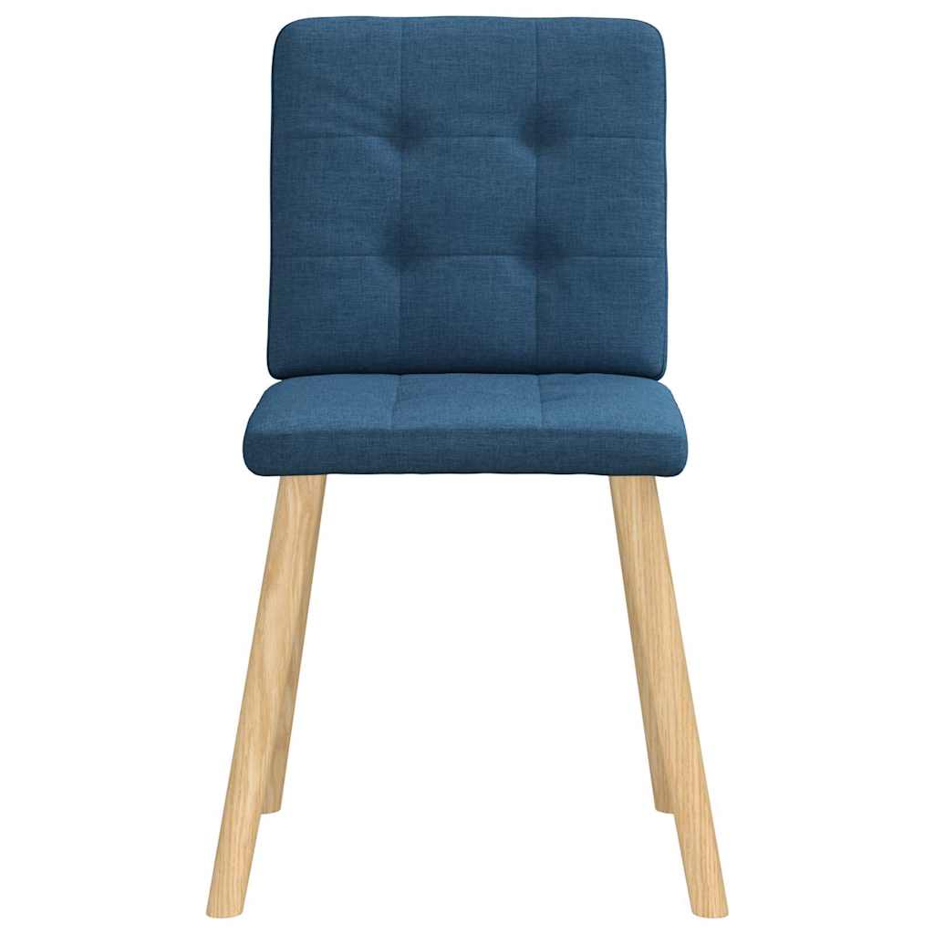 Spisestuestole 2 stk. Blåt stof