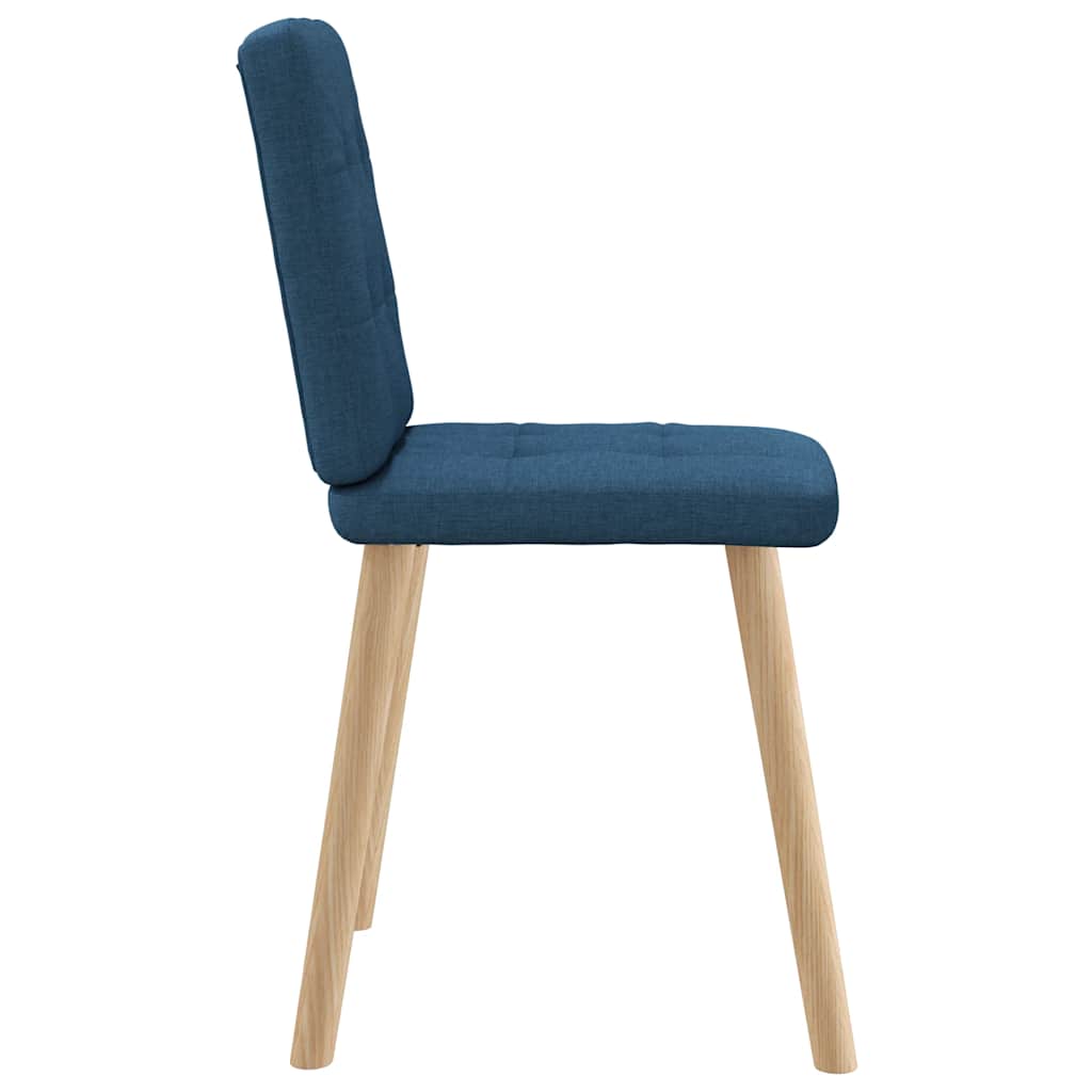 Spisestuestole 2 stk. Blåt stof