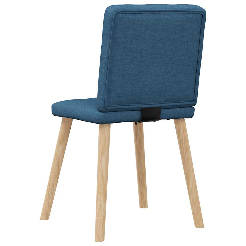 Spisestuestole 2 stk. Blåt stof