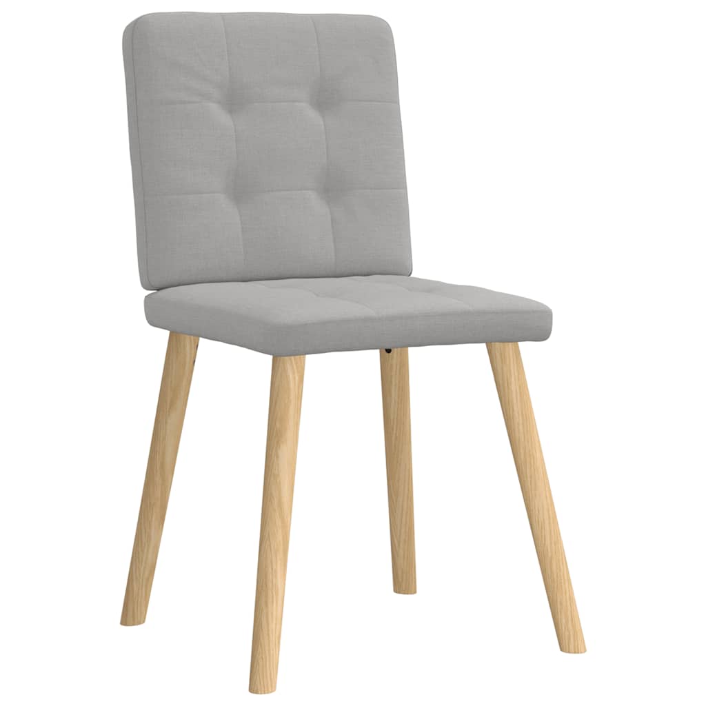 Spisestuestole 2 stk Cloud Grey Stof