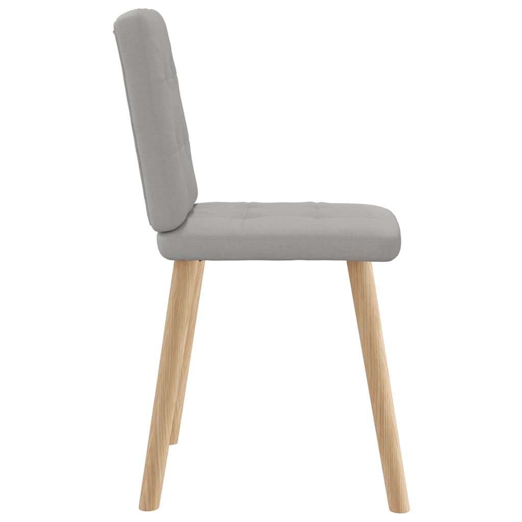 Spisestuestole 2 stk Cloud Grey Stof
