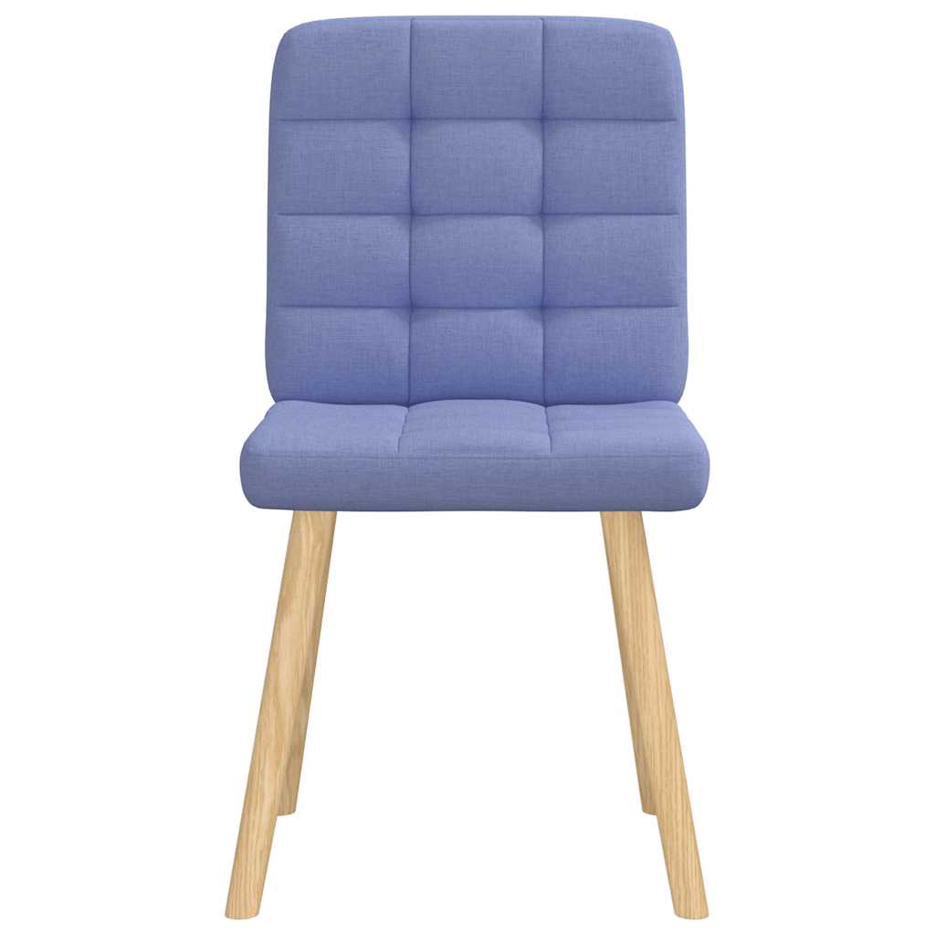 Spisestuestole 2 stk Denim Blå Stof