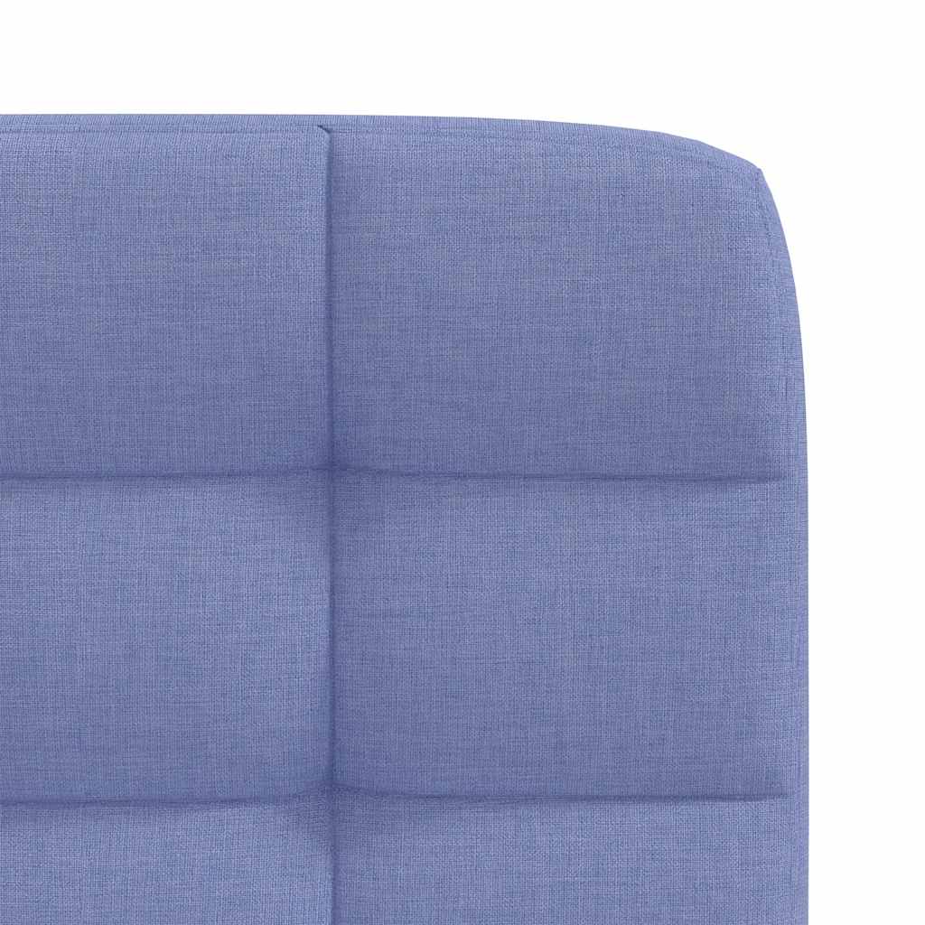 Spisestuestole 2 stk Denim Blå Stof