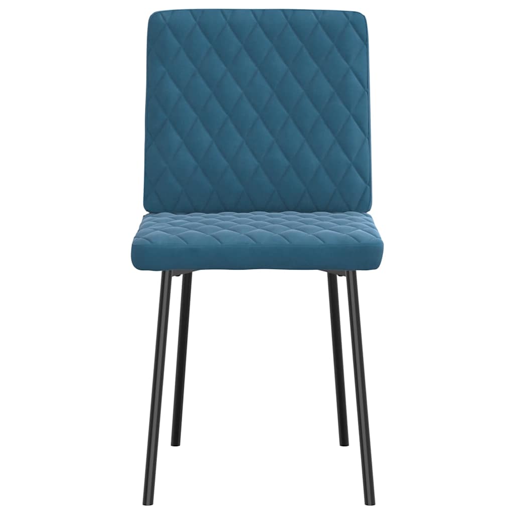 Spisestuestole 2 stk. Blue Velvet