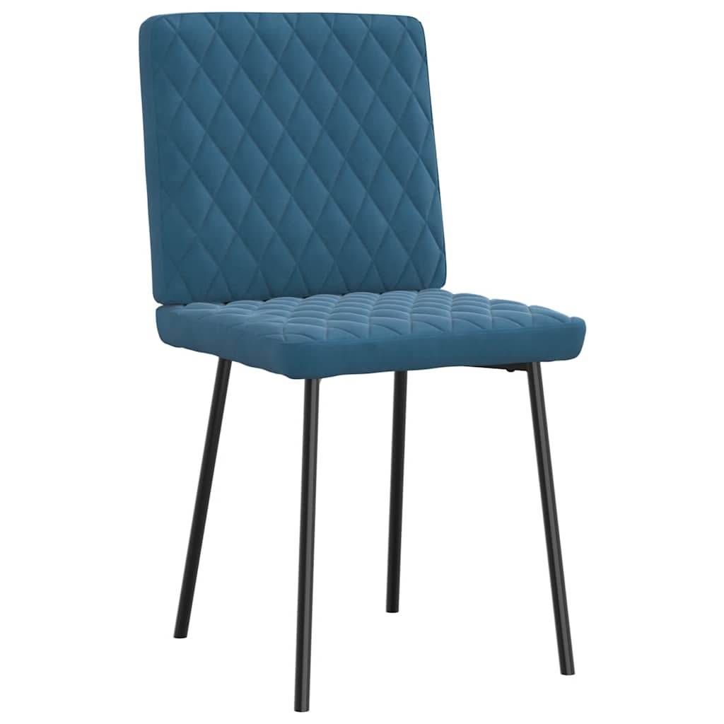 Spisestuestole 2 stk. Blue Velvet