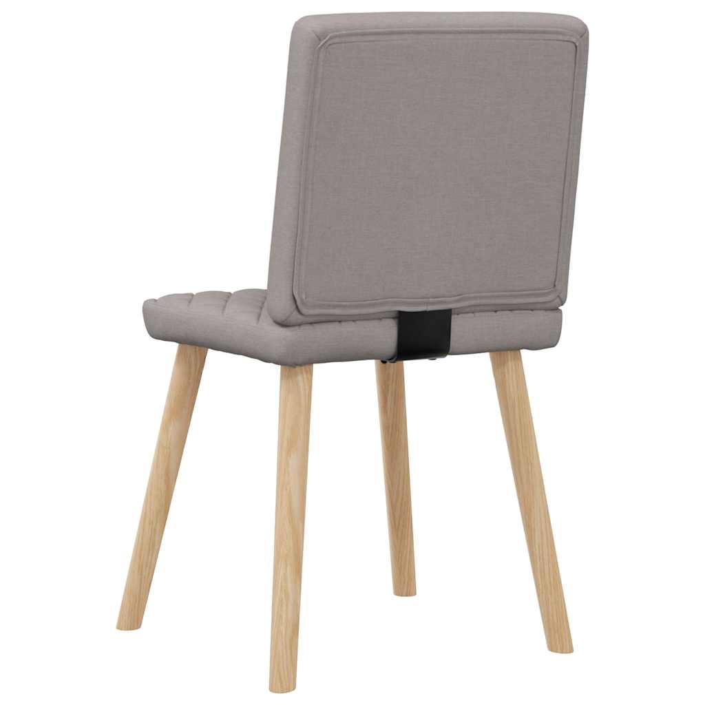 Spisestuestole 2 stk Taupe Stof