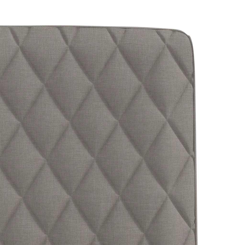 Spisestuestole 2 stk Taupe Stof