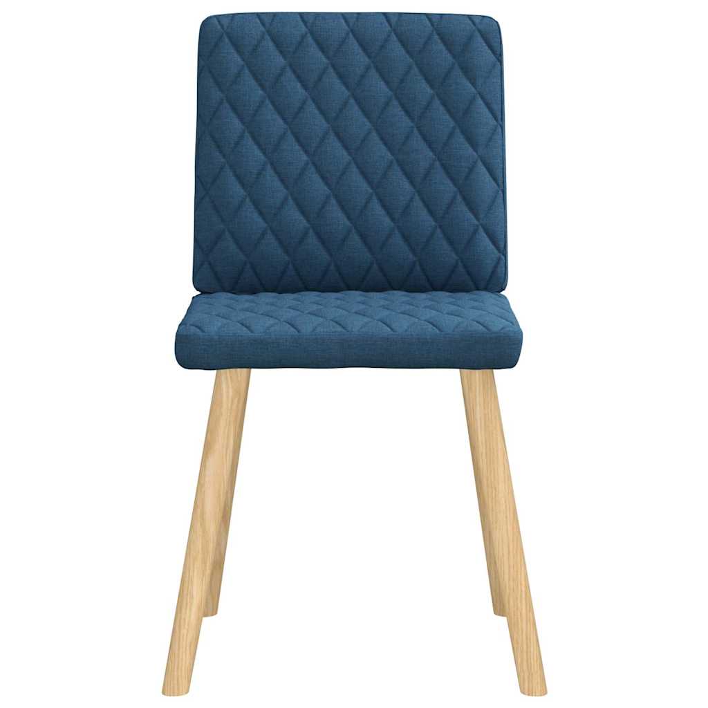 Spisestuestole 2 stk. Blåt stof